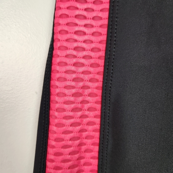 KORAL Dynamic Duo Mesh-Inset Leggings Black Pink Size XXS New Activewear Yoga - Picture 5 of 9